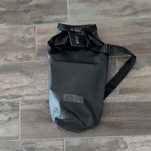 BYLT Basics Black Roll-Top Duffel Sling Bag